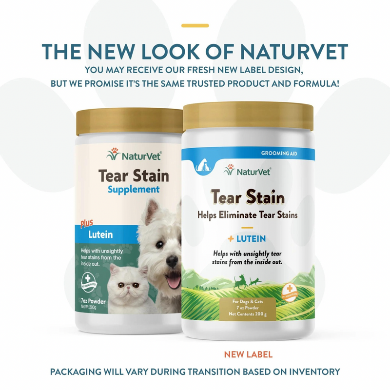 Dog & Cat Supplement - Tear Stain - Helps Eliminate Tear Stains + Lutein - 7 oz powder