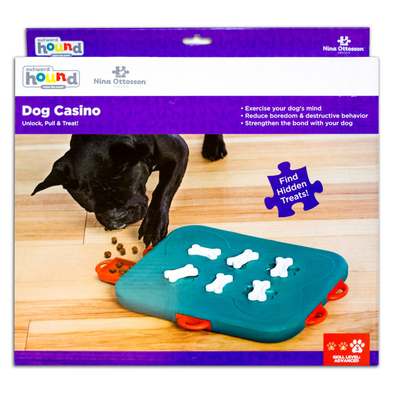 Nina Ottosson Interactive Puzzle Dog Toy - Casino - Level 3