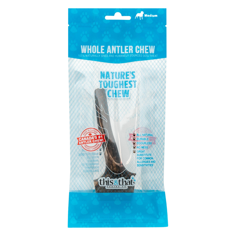 Natural Dog Chews - Whole Antler Chew