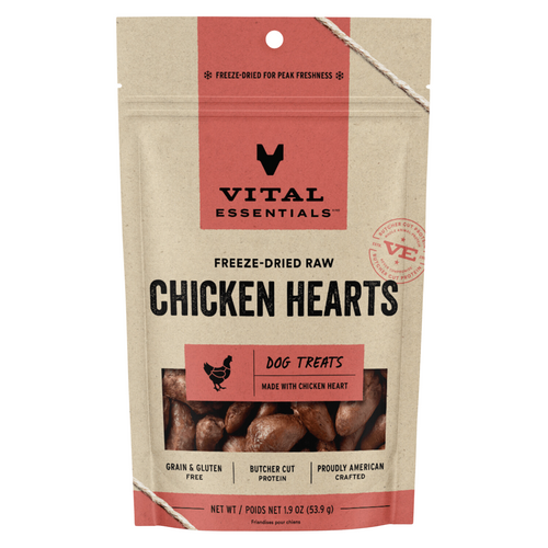 Freeze Dried Dog Treat - Chicken Hearts