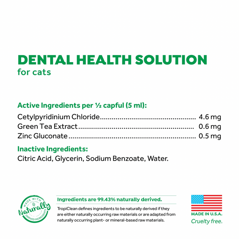 Cat Dental Health - FRESH BREATH - Water Additive - 16 fl oz