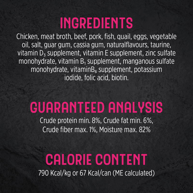 Canned Cat Food - TRATTORIA - Quail & Egg Mousse - 85 g