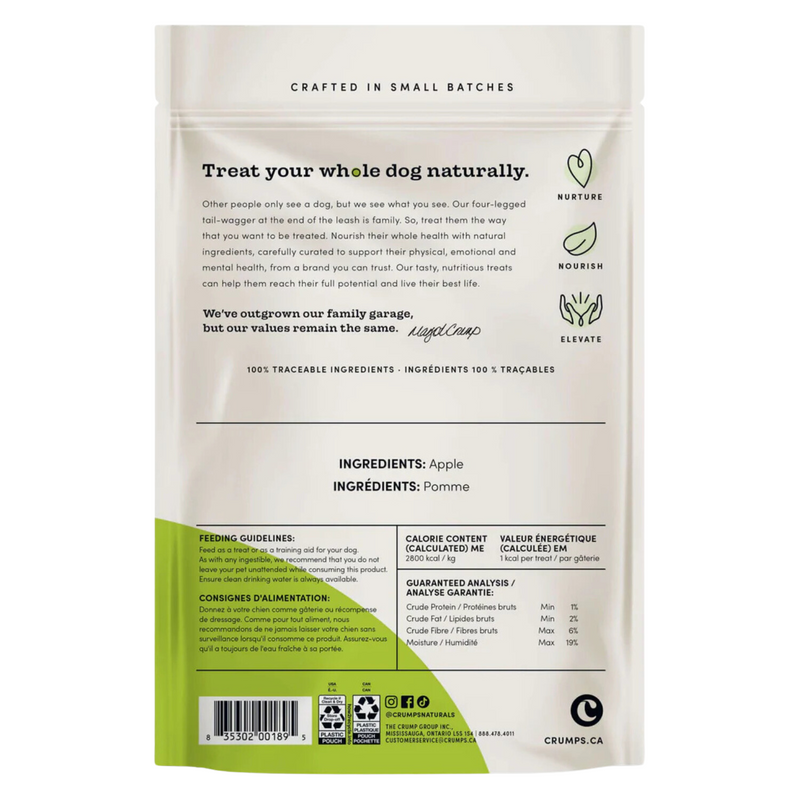 Natural Dog Treat - Apple Bites - 120 g