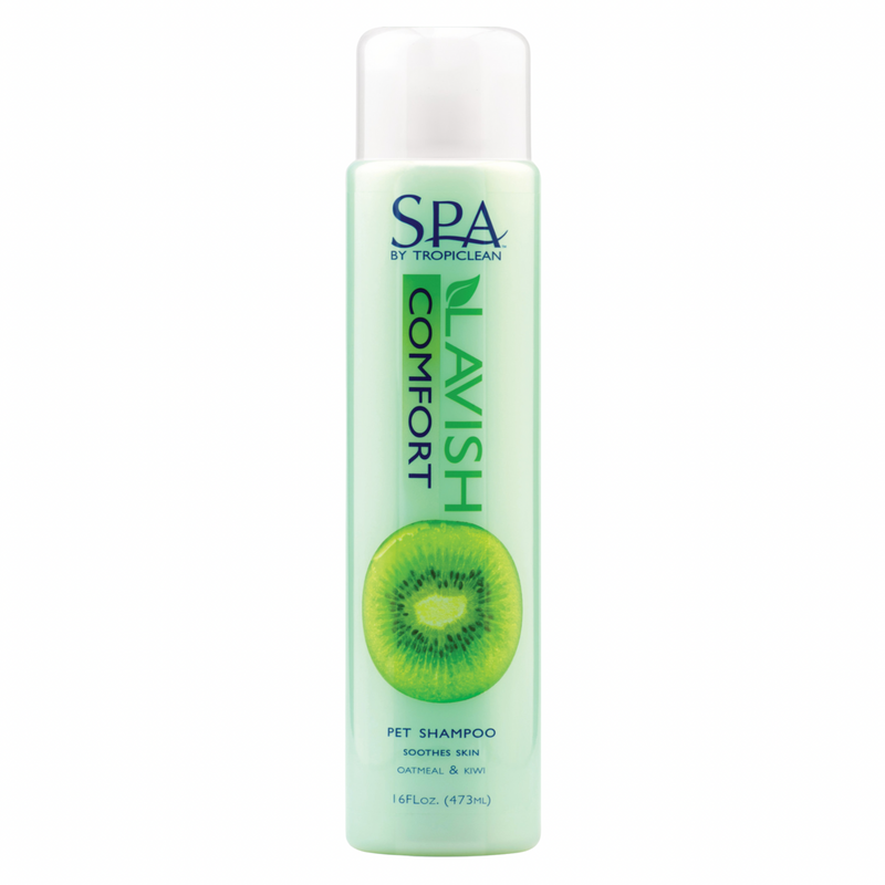 SPA Confort - Shampooing pour animaux de compagnie - Apaise la peau (avoine et kiwi) - 16 oz / 473 ml