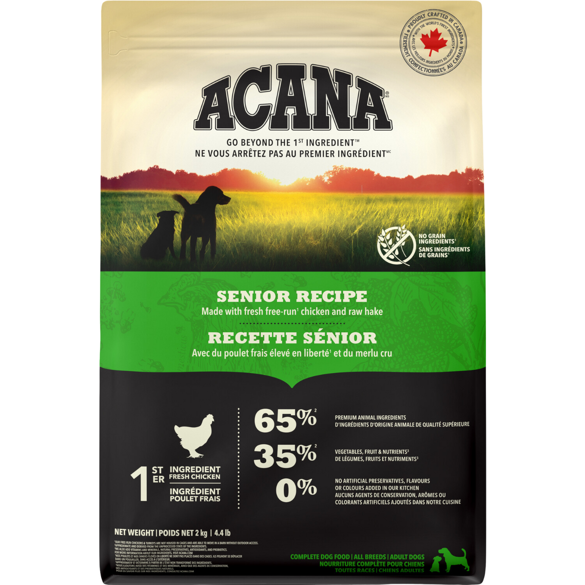 ACANA Senior Recipe ドライドッグフード 2KG 2セット Dry Dog Food - Senior Recipe – J & J Pet Club