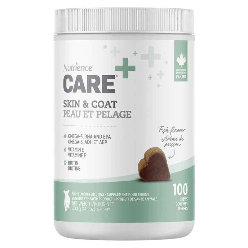 Dog Supplement - CARE - Skin & Coat - 100 chews