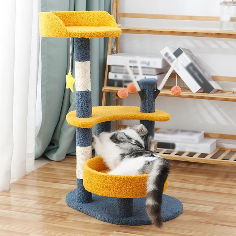 Multi Level Cat Tree Condo with Sisal Scratching Posts