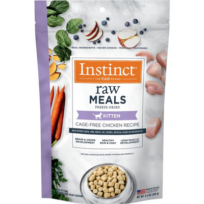 Freeze Dried Raw Cat Food - RAW MEALS - Cage Free Chicken - Kitten