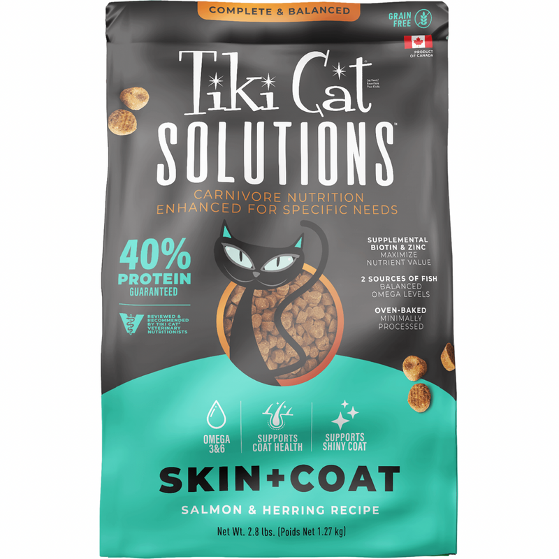 Dry Cat Food - SOLUTIONS - Skin + Coat - Salmon & Herring Recipe