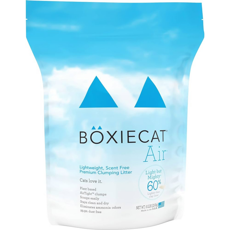 BOXIE CAT AIR - Lightweight, Scent Free Premium Clumping Litter