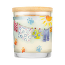 House Pet - Bougie de cire de soja 100% naturelle - Coton lavé au soleil - Grand 8,5 oz