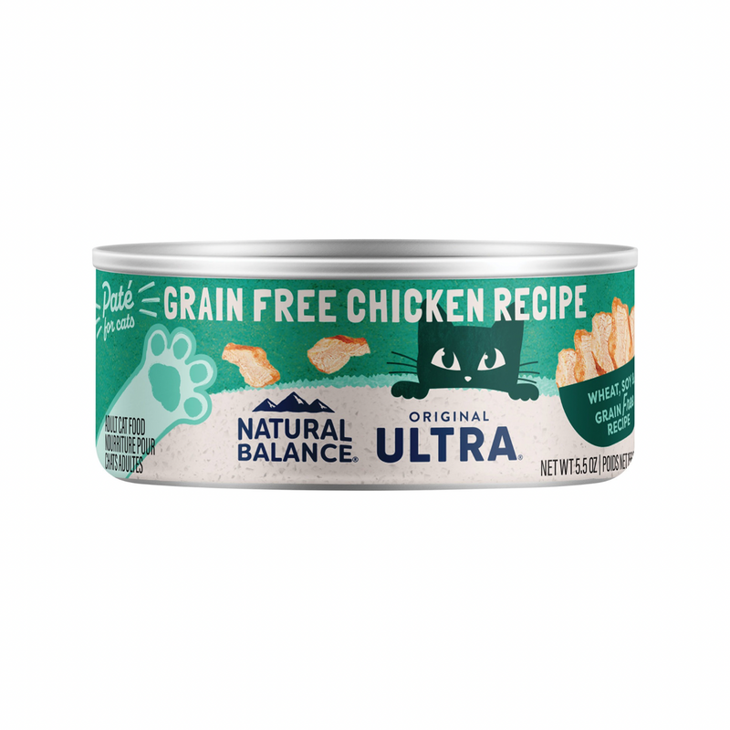 Canned Cat Food - ORIGINAL ULTRA - Grain Free Chicken Recipe Paté - 5.5 oz