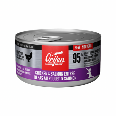 Canned Cat Food - Pâté - Chicken & Salmon Entrée - Kitten