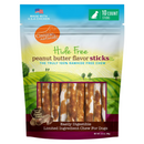 Natural Dog Chews - 5" Hide Free Peanut Butter Flavor Sticks - For All Dogs