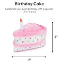 Plush Dog Toy - NomNomz - Birthday Cake - Pink