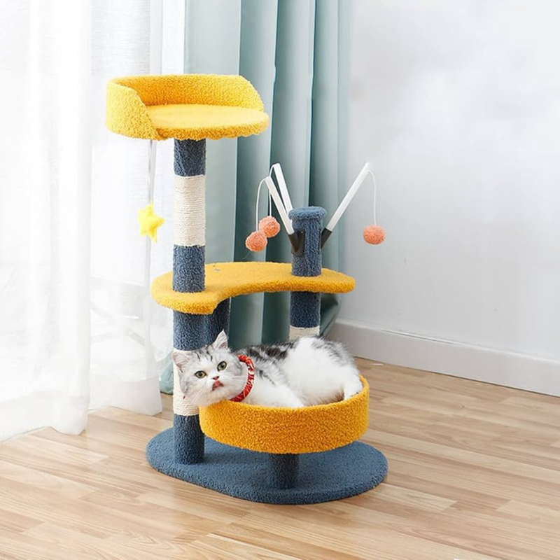 Multi Level Cat Tree Condo with Sisal Scratching Posts