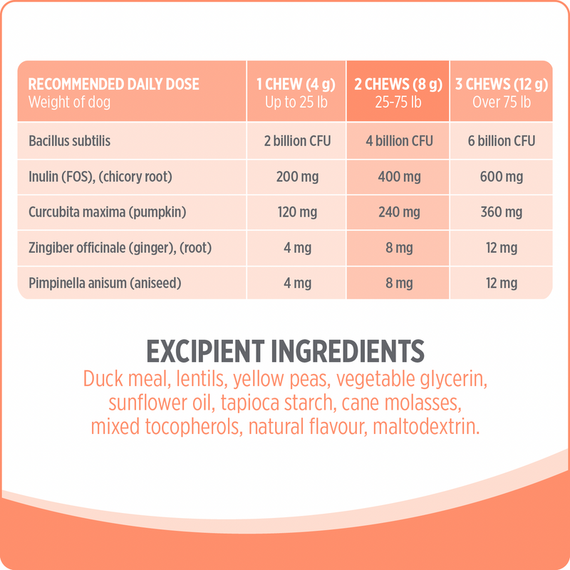 狗狗保健品 - CARE 系列 - 益生菌配方 - 100粒咀嚼片
