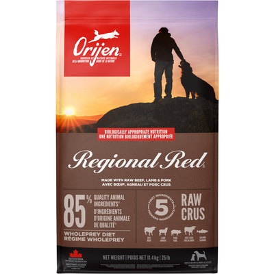 Nourriture de chien sec - rouge régional