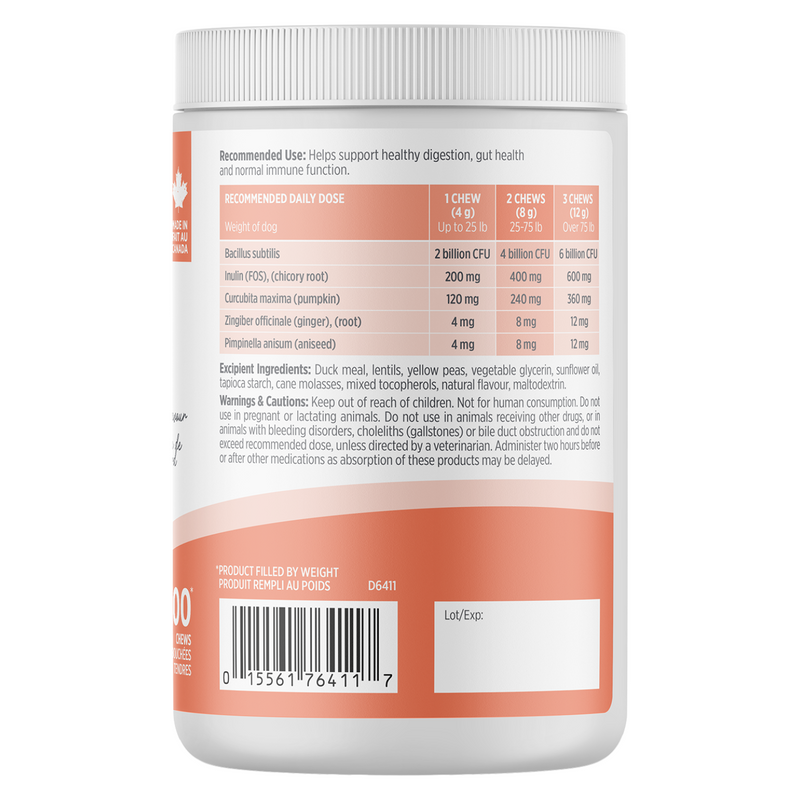 狗狗保健品 - CARE 系列 - 益生菌配方 - 100粒咀嚼片