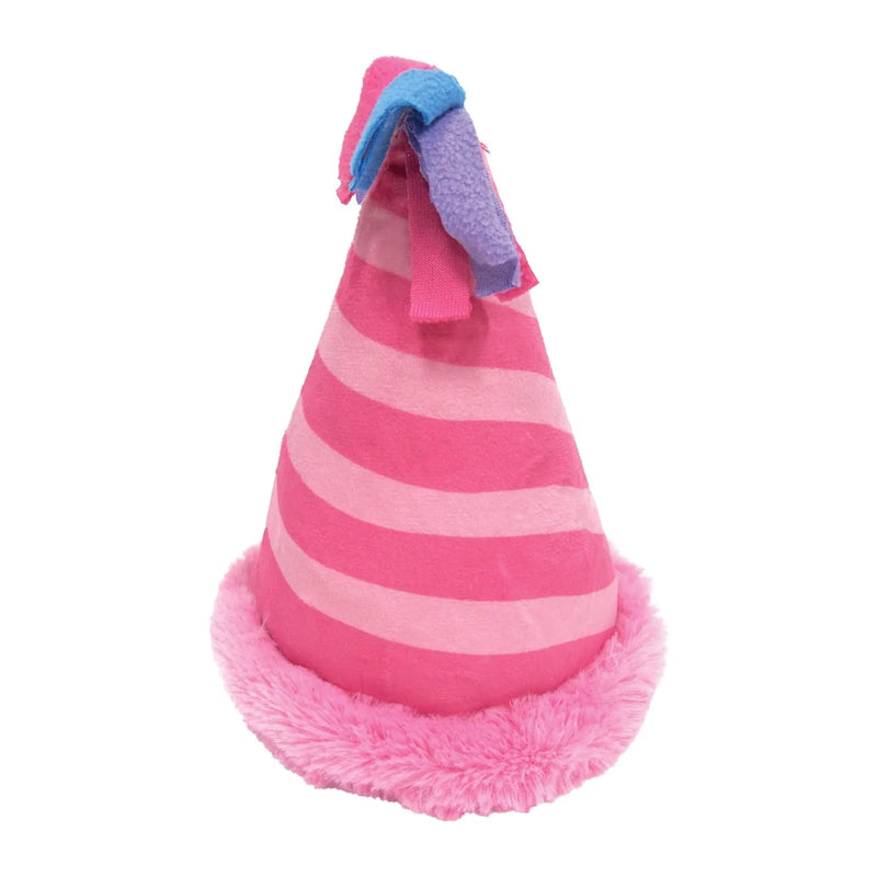 Plush Dog Toy - Birthday Hat Crinkle - 6"