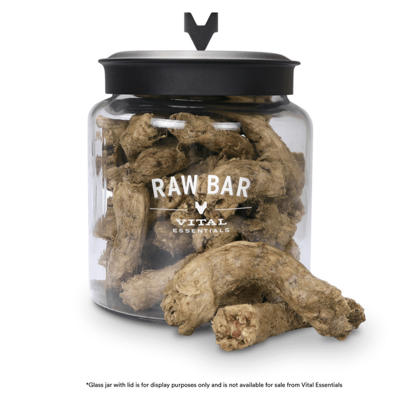 Freeze Dried Dog Cat Treat RAW BAR Chicken Necks Bulk (≈34