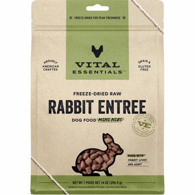 Freeze Dried Dog Food - Rabbit Entree - Mini Nibs