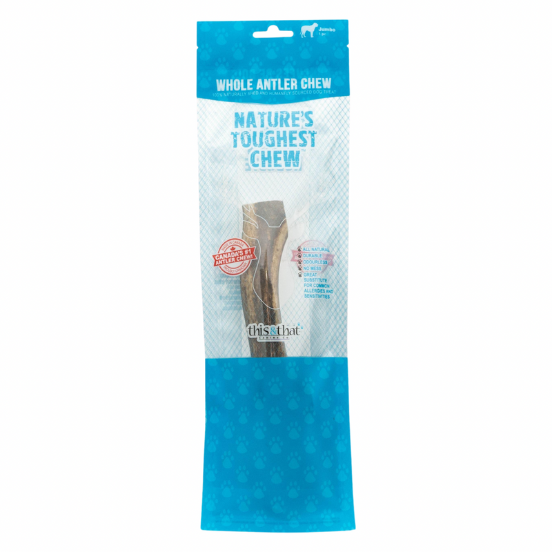 Natural Dog Chews - Whole Antler Chew