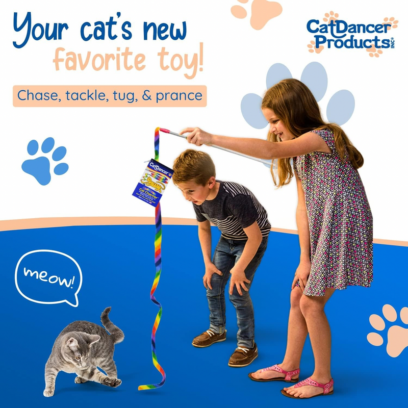 Interactive Cat Toy - Cat Charmer Rainbow Edition