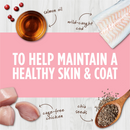 Topper des aliments pour chats séchés - Boost Raw Boost - Santé de la peau et du manteau