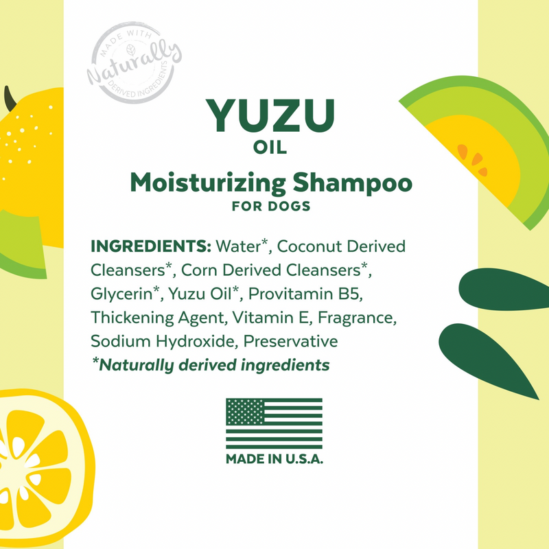 Dog Shampoo - ESSENTIALS - Yuzu Oil Moisturizing - 16 fl oz