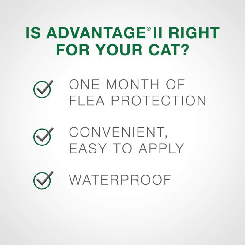 Advantage II, Vet-Recommended Flea Treatment & Prevention For Small Cats (2.3-4 kg)