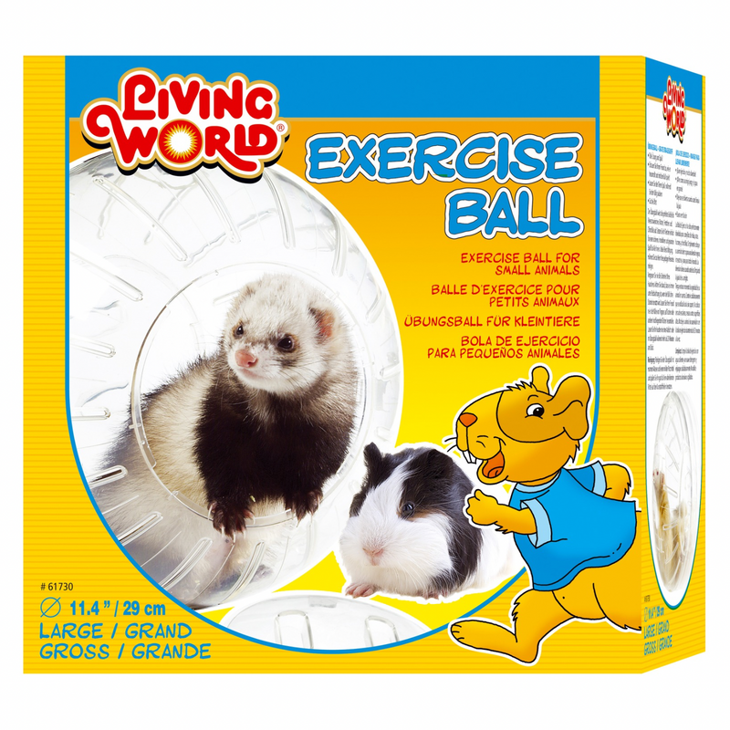 Exercise Ball with Stand For Guinea Pigs & Ferrets - Large (11.4")