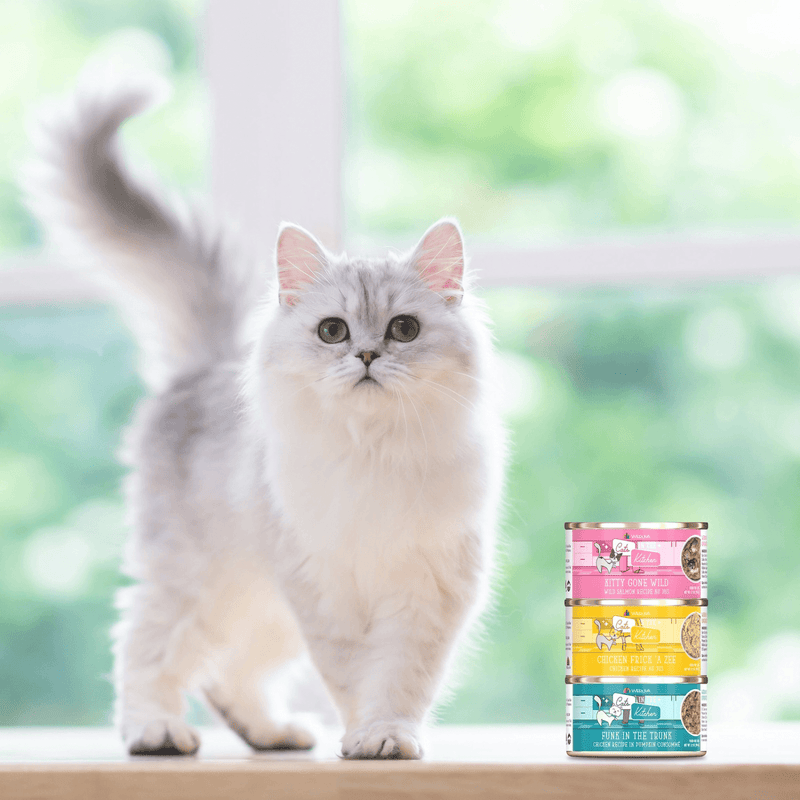 Canned Cat Food - Cats in the Kitchen - GOLDIE LOX - Chicken & Salmon Recipe Au Jus - J & J Pet Club - Weruva