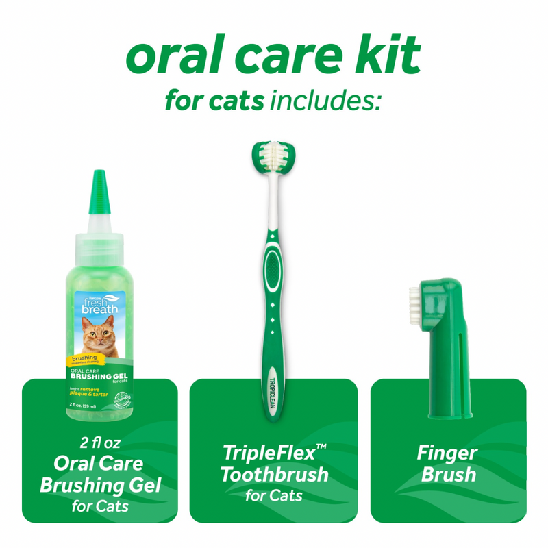 Cat Dental Health - FRESH BREATH - Oral Care Kit