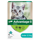 Advantage II, Vet-Recommended Flea Treatment & Prevention For Kittens (Under 2.3 kg)