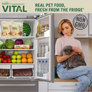 Aliments pour chat cuits - Vital - Recette de poulet sans céréales avec légumes et œufs riches en antioxydants - 1 lb