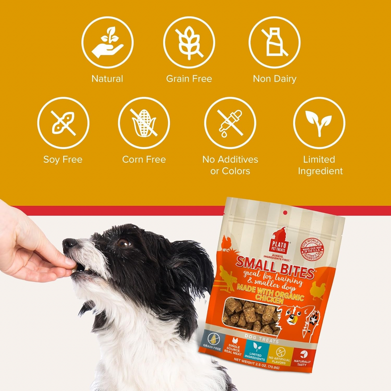 Air Dried Dog Treat - SMALL BITES - Organic Chicken