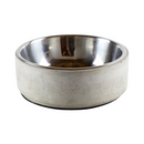 Stainless Steel Bowl On Concrete Base