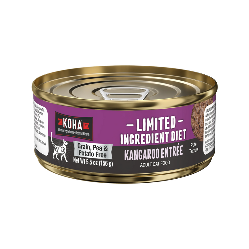 Canned Cat Food - Limited Ingredient Diet - Kangaroo Pâté - 5.5 oz