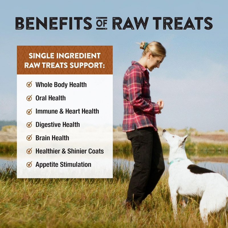 Freeze Dried Treat for Dogs & Cats - RAW REWARDS - Bison Liver - 3 oz