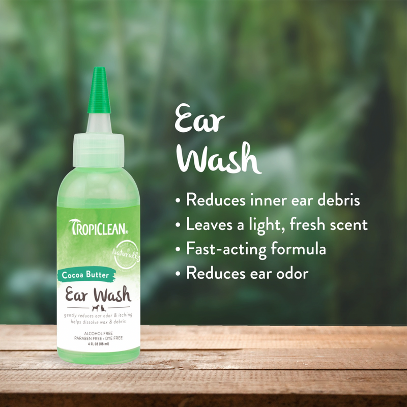 Alcohol Free Ear Wash For Dogs & Cats - 4 fl oz