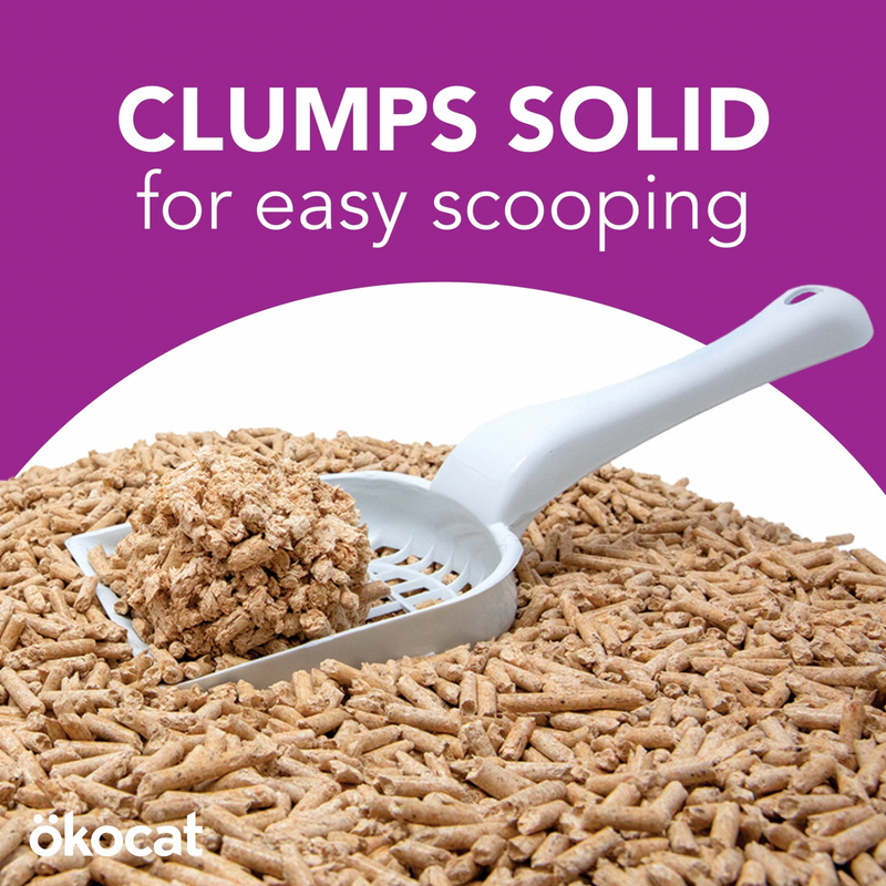 Low Tracking, Less Mess Mini-Pellets Clumping Wood Cat Litter