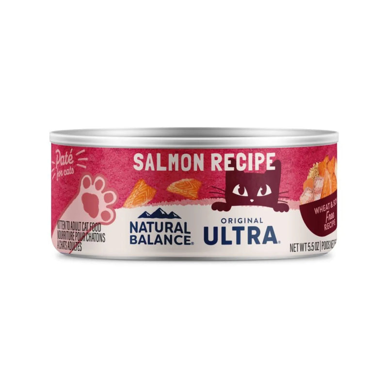 Canned Cat Food - ORIGINAL ULTRA - Salmon Recipe Paté - 5.5 oz