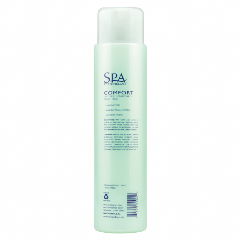 SPA Confort - Shampooing pour animaux de compagnie - Apaise la peau (avoine et kiwi) - 16 oz / 473 ml