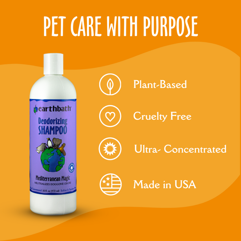 Dog & Cat Shampoo - Deodorizing (Mediterranean Magic) - 16 fl oz