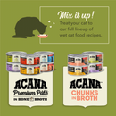 Canned Cat Food - CHUNKS IN BROTH - Salmon & Chicken Recipe