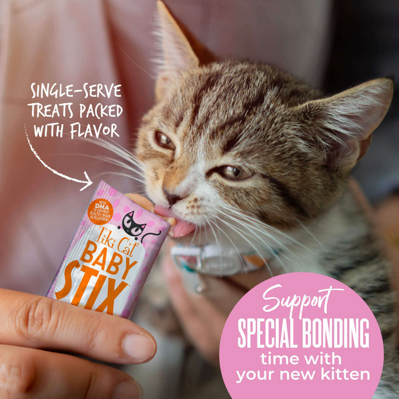 Lickable Cat Treat - BABY STIX - Chicken in Creamy Gravy - Kitten