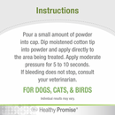 QUICK-ACTION Blood Stopper Styptic Powder for Dogs, Cats & Birds - 0.5 oz