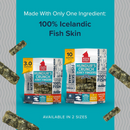 Air Dried Dog Treat - HUNDUR'S CRUNCH - Jerky Fingers Fish Skin