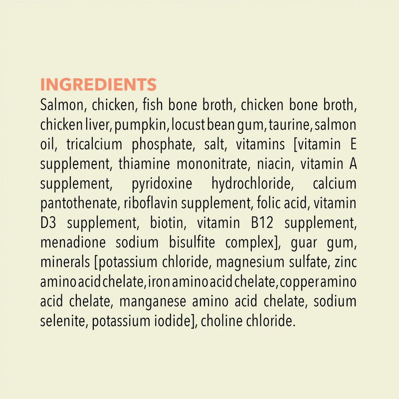 Canned Cat Food - PREMIUM PÂTÉ - Salmon Recipe in Bone Broth - Adult